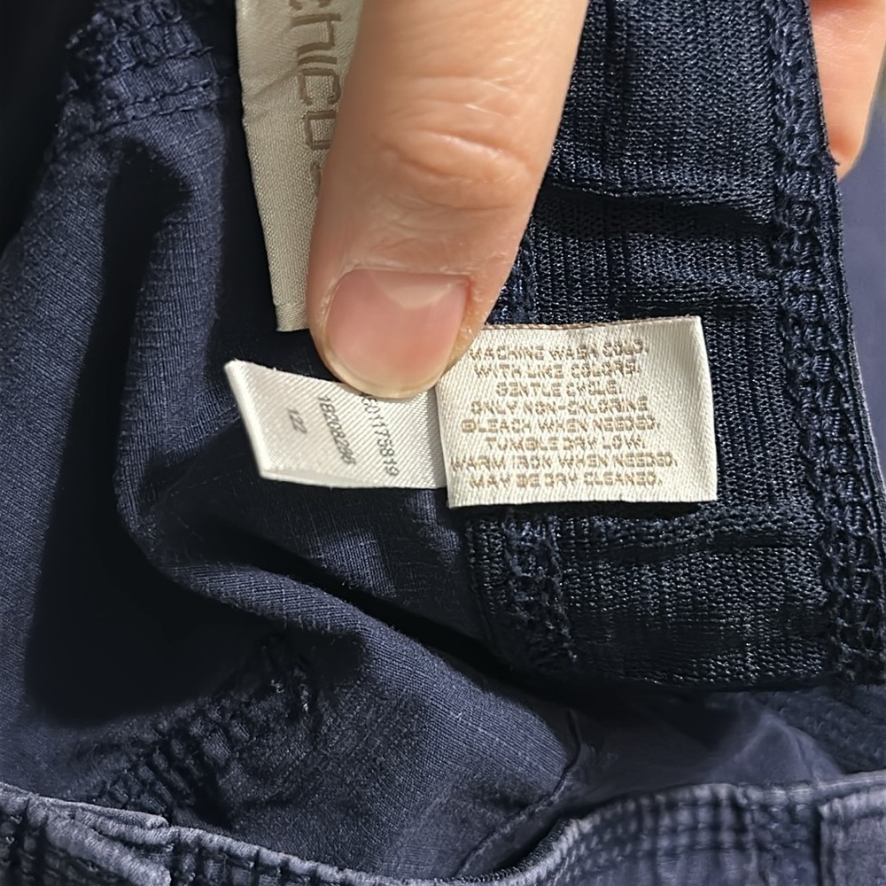 Chico’s Cotton and Spandex Casual Navy Pants Size 2 (Large-12) with Four Pockets - Picture 17 of 17